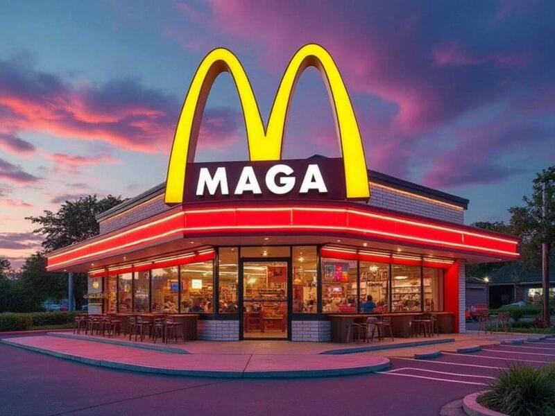 MAGA McDonald's Blank Meme Template