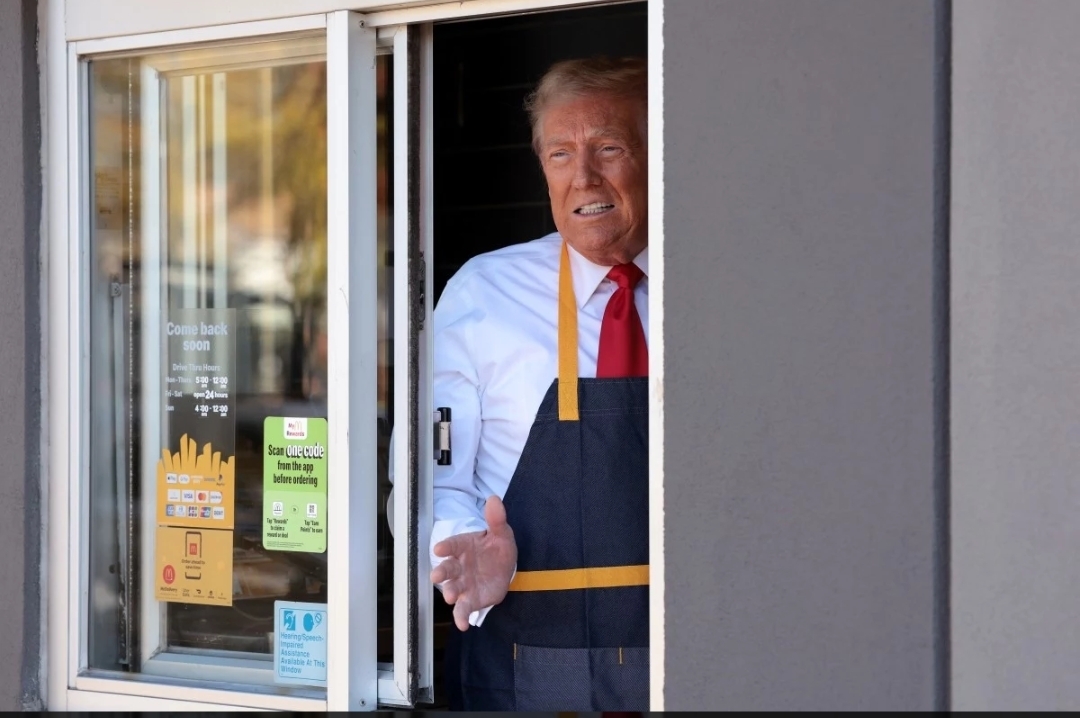 Trump fries Blank Meme Template