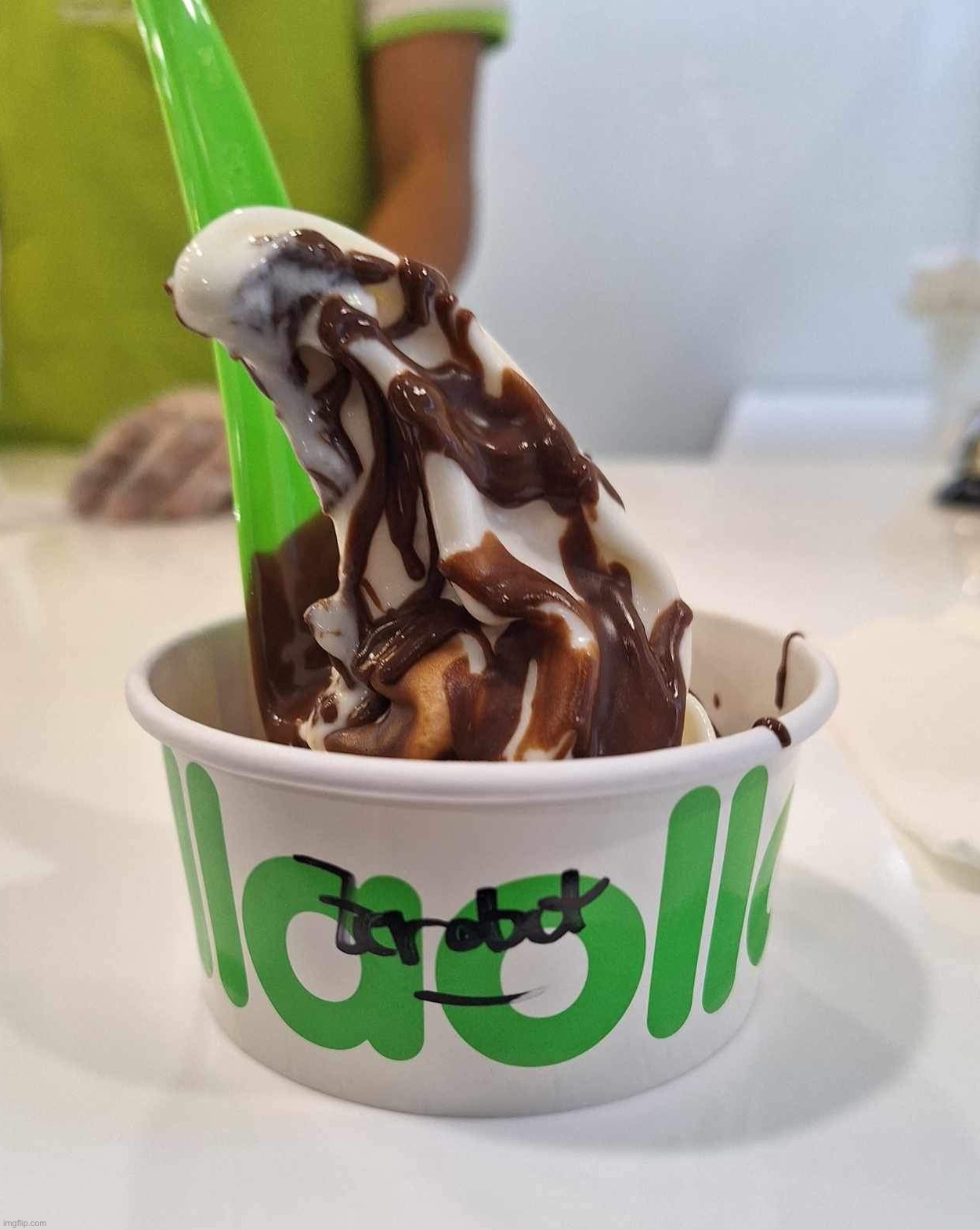 Zerobot frozen yogurt???? | made w/ Imgflip meme maker