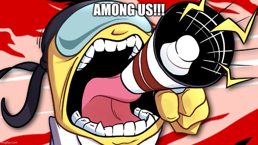 Screaming Crewmate | AMONG US!!! | image tagged in screaming crewmate | made w/ Imgflip meme maker