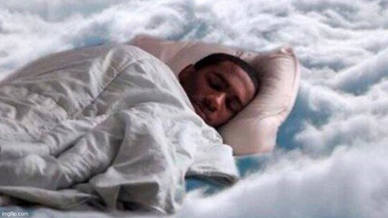 deep sleeping in the cloud | image tagged in deep sleeping in the cloud | made w/ Imgflip meme maker