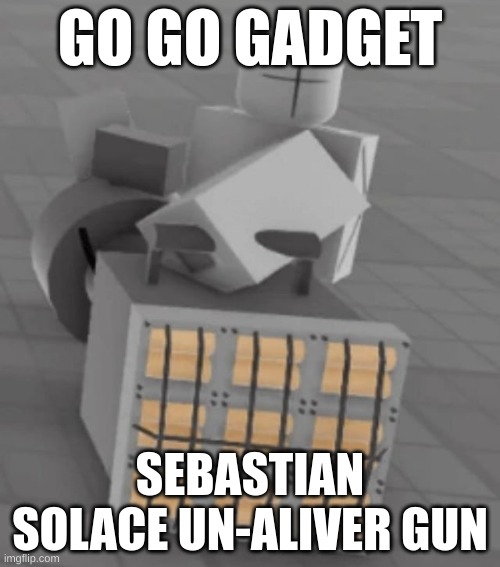 if you like shining sebastian solace with a flash beacon then buy this only 250 data | GO GO GADGET; SEBASTIAN SOLACE UN-ALIVER GUN | image tagged in flash beacon gatling gun | made w/ Imgflip meme maker