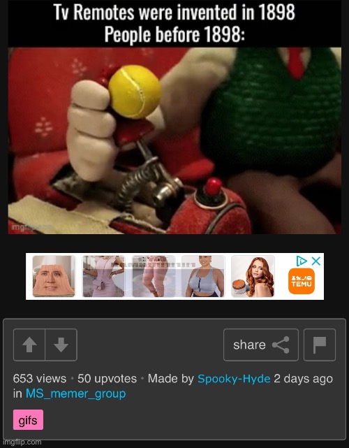 50 upvotes is crazy | made w/ Imgflip meme maker