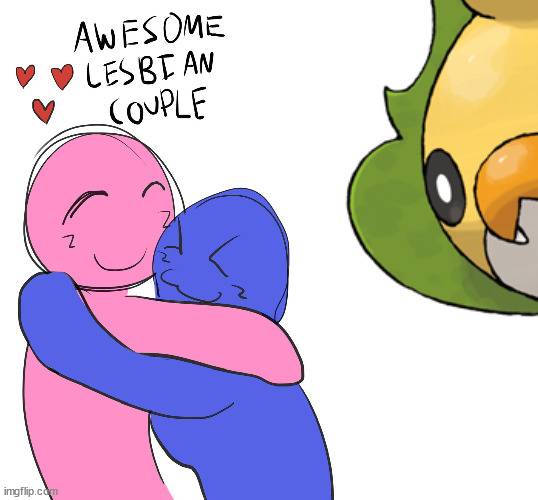 Awesome Lesbian Couple | image tagged in awesome lesbian couple | made w/ Imgflip meme maker