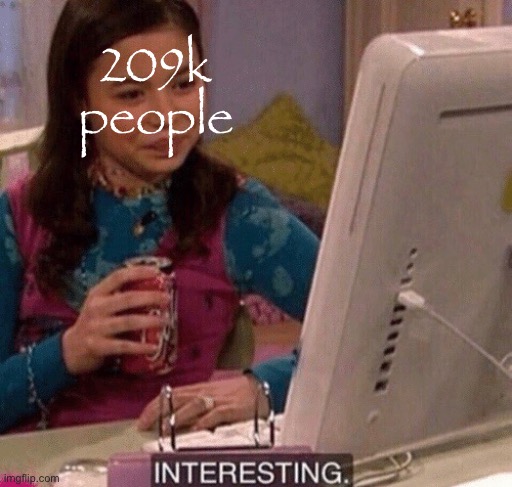 iCarly Interesting | 209k people | image tagged in icarly interesting | made w/ Imgflip meme maker