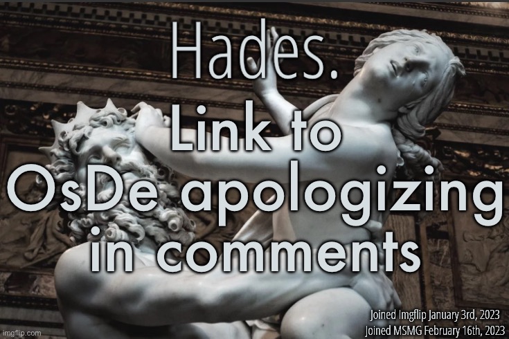 Silver Announcement Template 12.0 Template | Link to OsDe apologizing in comments | image tagged in silver announcement template 12 0 template | made w/ Imgflip meme maker