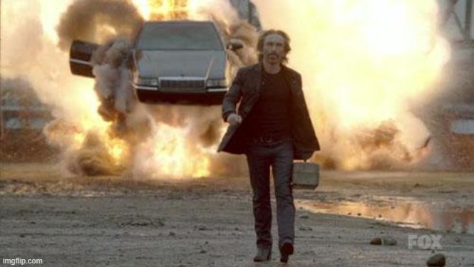 Walking from Explosion | image tagged in walking from explosion | made w/ Imgflip meme maker