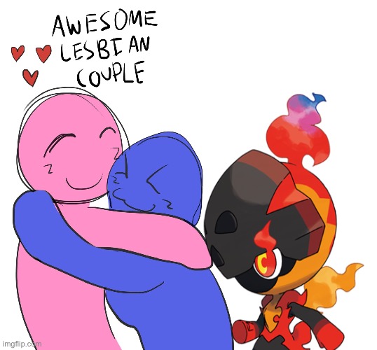 Awesome Lesbian Couple | image tagged in awesome lesbian couple | made w/ Imgflip meme maker