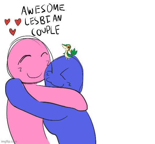 Awesome Lesbian Couple | image tagged in awesome lesbian couple | made w/ Imgflip meme maker