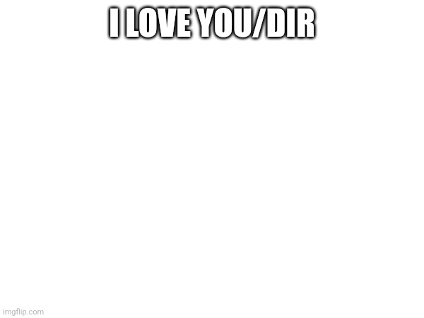 I LOVE YOU/DIR | made w/ Imgflip meme maker
