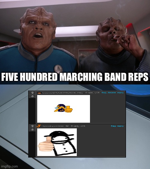 Wowzers | FIVE HUNDRED MARCHING BAND REPS | image tagged in 500 cigarettes | made w/ Imgflip meme maker