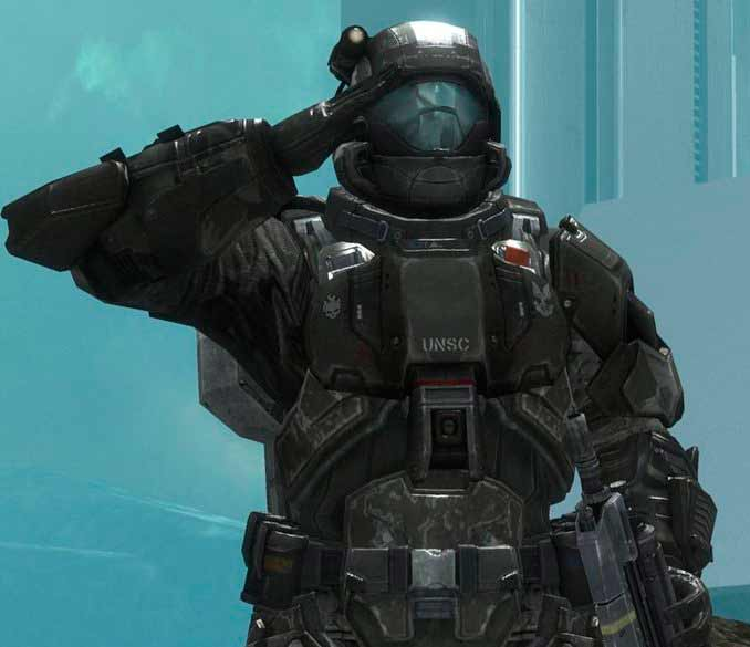 High Quality Odst salute Blank Meme Template