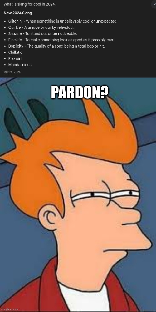 I have never heard these words in my life | PARDON? | image tagged in what | made w/ Imgflip meme maker