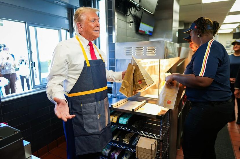 Trump McDonalds Cosplay Blank Meme Template