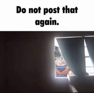 Do not post that again Blank Meme Template