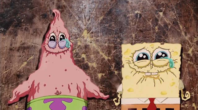 SpongeBob and Patrick Drying Up Blank Meme Template