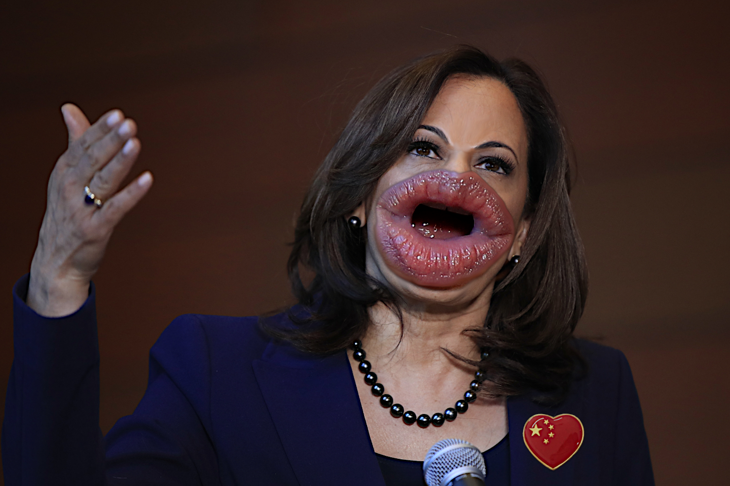 KAMALA'S MOUTH Blank Meme Template