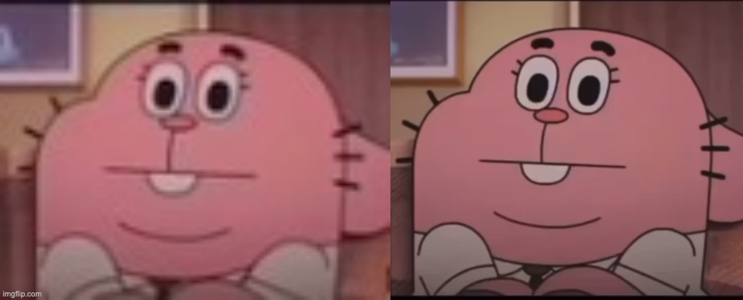 which one is better? | image tagged in richard watterson staring,richard watterson staring remastered | made w/ Imgflip meme maker