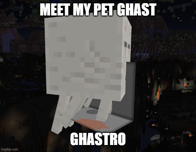 MEET MY PET GHAST; GHASTRO | made w/ Imgflip meme maker