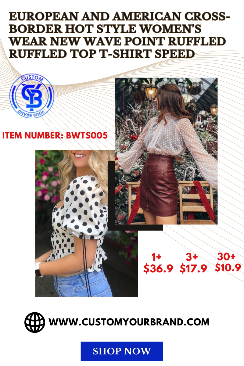 European And American Cross-Border Hot Style Women’s Wear New Wa Blank Meme Template