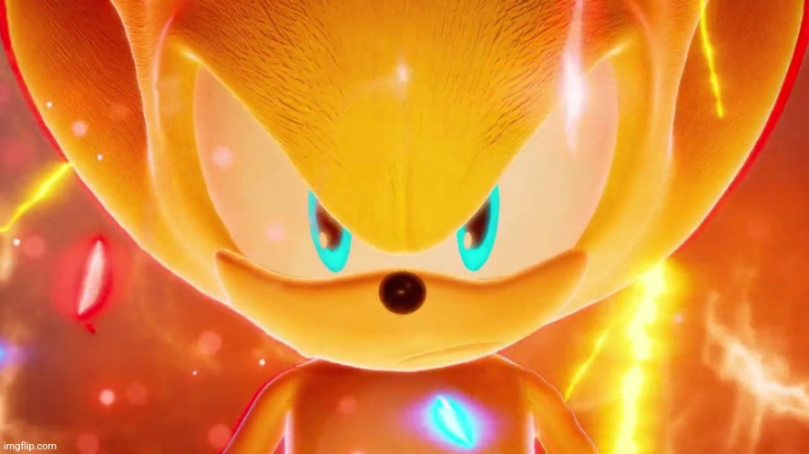 Super Super Sonic | image tagged in super super sonic | made w/ Imgflip meme maker