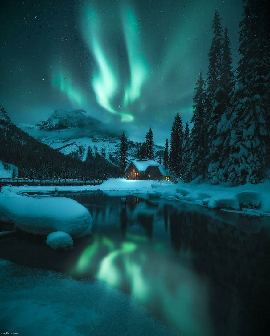 northern lights | image tagged in awesome | made w/ Imgflip meme maker