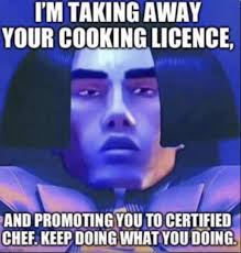 High Quality I'm taking away your cooking licence Blank Meme Template