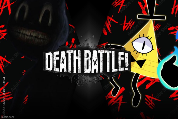 Cartoon Cat VS Bill Cipher (Trevor Henderson VS Gravity Falls) | image tagged in death battle,cartoon cat,bill cipher | made w/ Imgflip meme maker