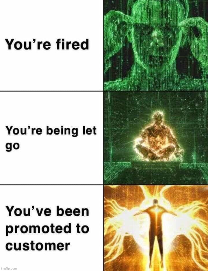 Get fired | image tagged in promoted | made w/ Imgflip meme maker