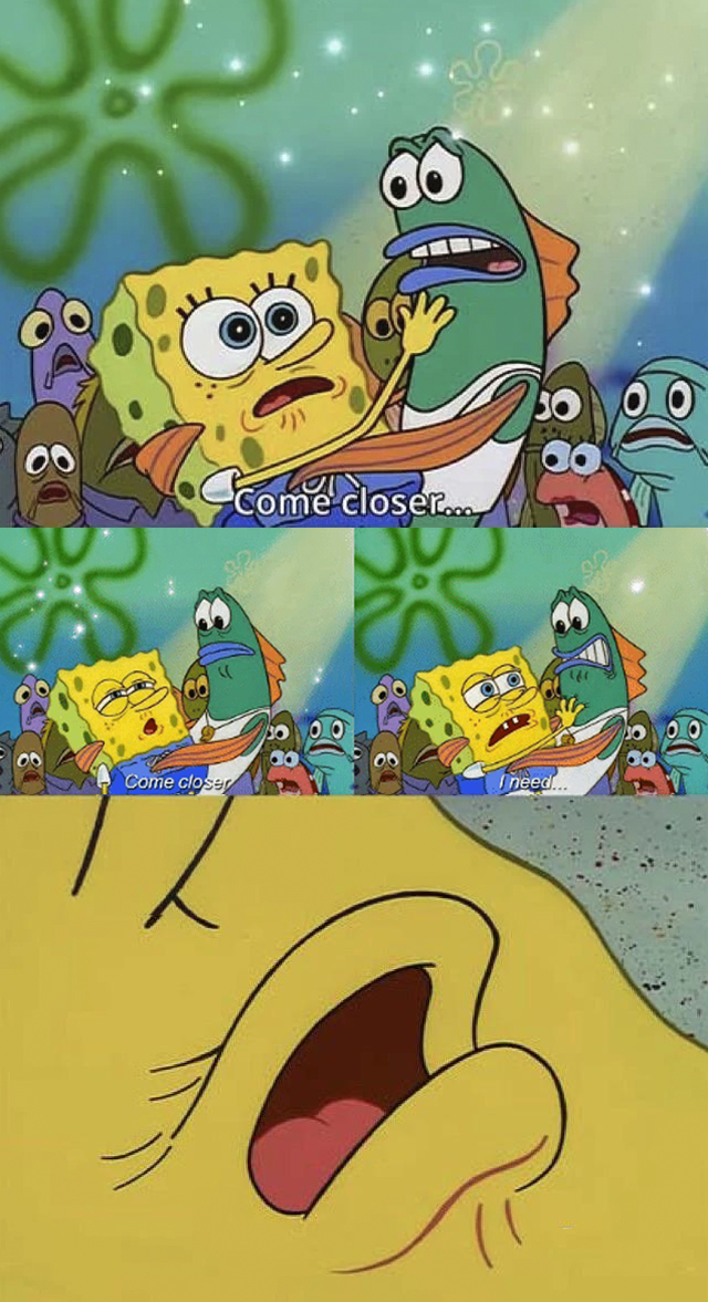 Spongebob's last words Blank Meme Template