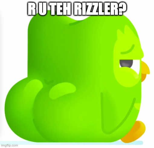 r u teh rizzler | R U TEH RIZZLER? | image tagged in rizzler,gyat | made w/ Imgflip meme maker