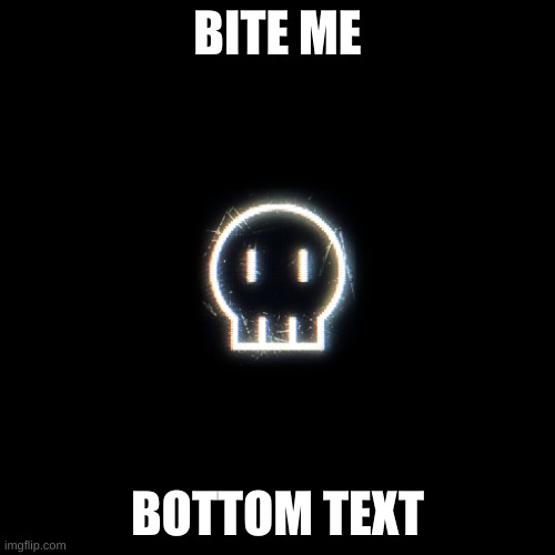 Murder Drones Logo | BITE ME; BOTTOM TEXT | image tagged in murder drones logo | made w/ Imgflip meme maker