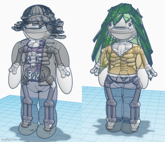 Stuffed Claire's skeleton inside Lorenzo and Penelope | made w/ Imgflip meme maker