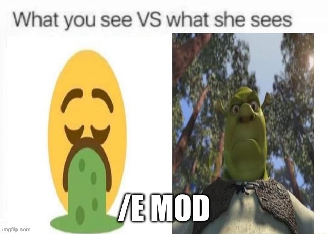 /E MOD | made w/ Imgflip meme maker