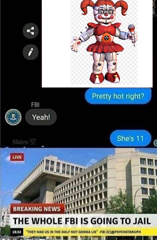 The whole FBI is going to jail | image tagged in the whole fbi is going to jail | made w/ Imgflip meme maker