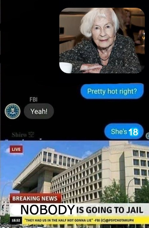 nobody is going to jail | image tagged in nobody is going to jail | made w/ Imgflip meme maker