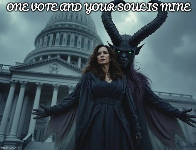 ONE VOTE AND YOUR SOUL IS MINE | made w/ Imgflip meme maker