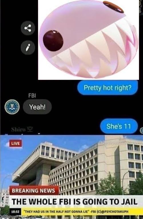 Pretty hot right? | image tagged in the whole fbi is going to jail | made w/ Imgflip meme maker