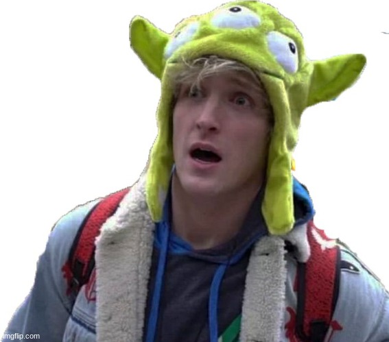 Logan Paul Alien Hat | image tagged in logan paul alien hat | made w/ Imgflip meme maker