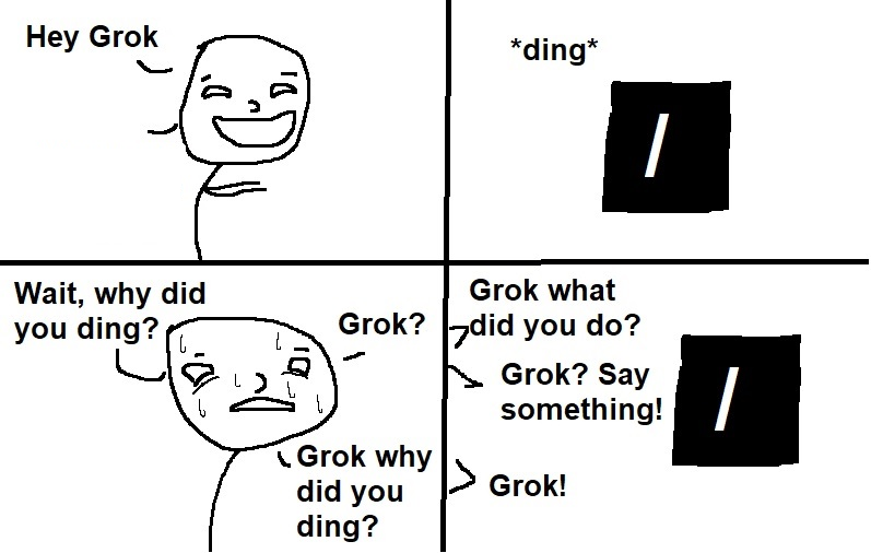 High Quality Grok Dings Blank Meme Template