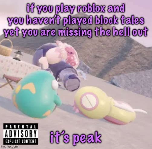 Heahea City (Night) - Pokémon Sun and Moon | if you play roblox and you haven’t played block tales yet you are missing the hell out; it’s peak | image tagged in world s hardest album cover | made w/ Imgflip meme maker