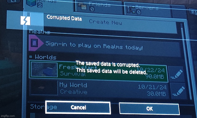 So... We blew a breaker while I was still afk which shut off the ps4 and now this won't load... what do I do | made w/ Imgflip meme maker