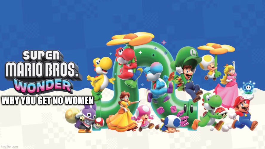 Mayrio | WHY YOU GET NO WOMEN | image tagged in mario,roast | made w/ Imgflip meme maker