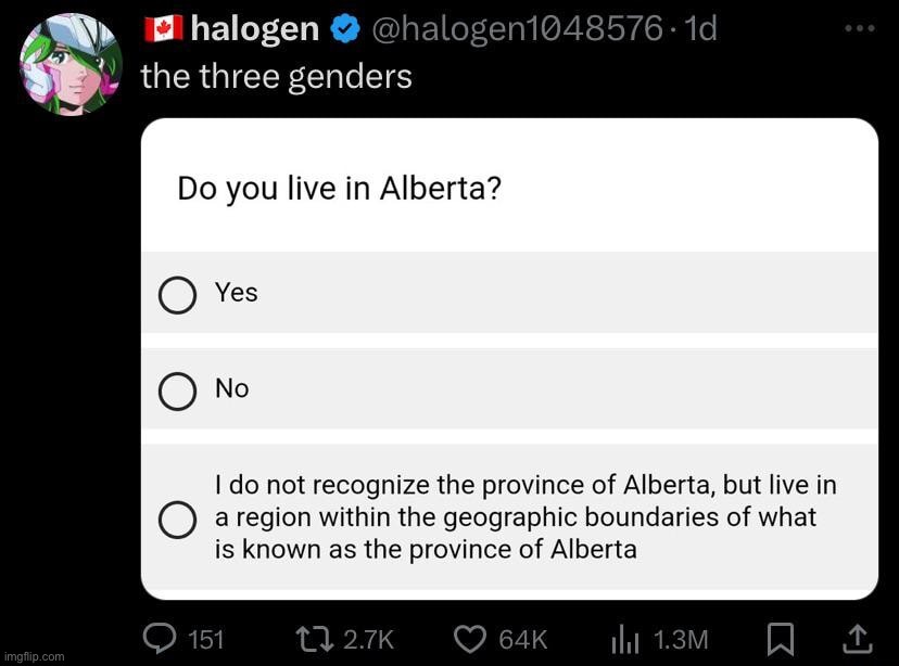 theres also like 3 people here i know that live in alberta | made w/ Imgflip meme maker