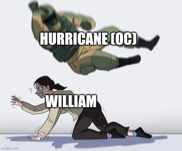 soldier attack | HURRICANE (OC) WILLIAM | image tagged in soldier attack | made w/ Imgflip meme maker