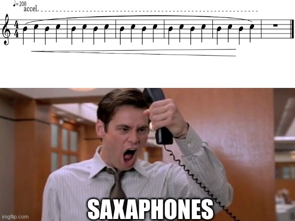 This should be considered a cruel and unusual punishment (oof) | SAXOPHONES | image tagged in saxophone,torture | made w/ Imgflip meme maker