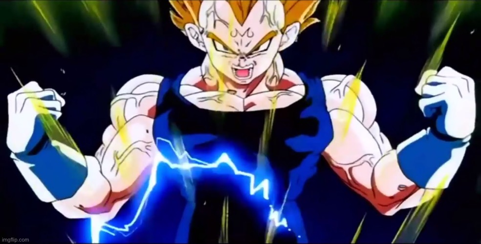 SSJ2 Majin Vegeta | image tagged in ssj2 majin vegeta | made w/ Imgflip meme maker