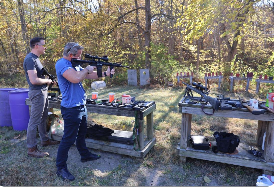 High Quality Kinzinger Shooting from Ten Yards Blank Meme Template