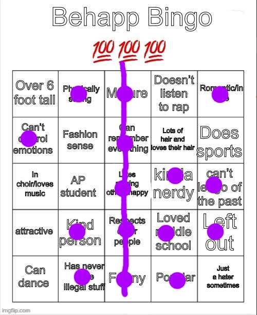 I'm still in middle school but in 8th grade | image tagged in behapps bingo | made w/ Imgflip meme maker