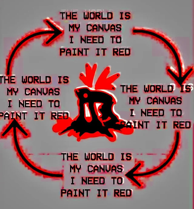 the world is my canvas i need to paint it red Blank Meme Template